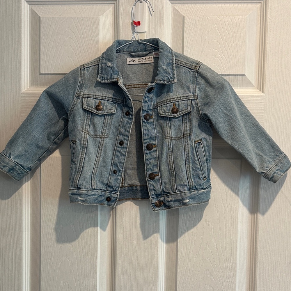 Zara Light Blue Kids Jean Jacket